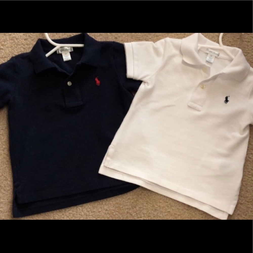 Navy and White Polos